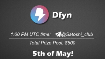 Join the AMA of Satoshi Club x Dfyn. Rewards: 500 USDT, May 5th.