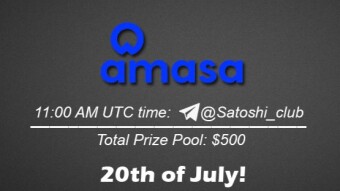 Join the AMA of Satoshi Club x Amasa. Rewards: 500 USDT, July 20th.