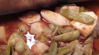 Foodbook #278 green bean and olive oil stew