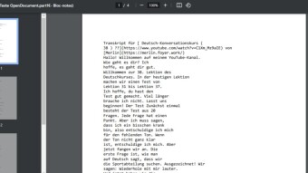 Why I need PythonScripts for format merlin transcript?