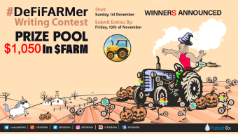 #DeFiFARMer Writing Contest and Giveaway: $1,050 in FARM Given Away!