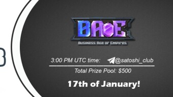 Join the AMA of Satoshi Club x Business Age Of Empires. Rewards: 500 USDT, January 17th.