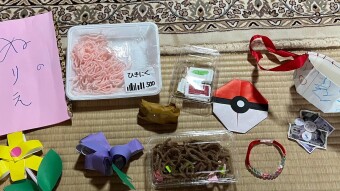 My son went shopping at school today