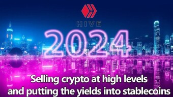 Selling crypto at high levels and putting the yields into stablecoins
