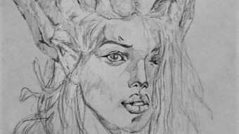 Beauty demon girl - Original draw.