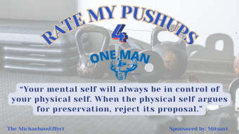One Man Strong: Rate My Push-Ups 4 – Close-Grip Bar & Dietary Tips