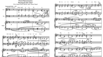 Chorale Harmonization on "Brunnquell aller Güter" [Philip Daniel; 2018]