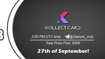 Join the AMA of Satoshi Club x Kollect. Rewards: 500 USDT, September 27th.