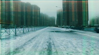 Flight over Parnassus City (St. Petersburg)