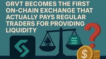 Grvt Becomes the First On-Chain Exchange That Actually Pays Regular Traders for Providing Liquidity