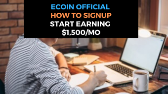 Ecoin Official - how to signup and start earning upto $1,500/mo