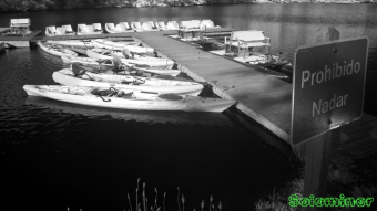 Infrared Photography - Rental boats on the lake