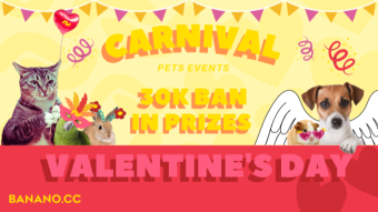 Anuncio del Evento BANANO Pet Carnivals (¡30k BANANO en Premios!)