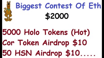 $100 ETH On EthFinex Exchange|Sign Up On $10 HSN & Coreto Tokens|5000 HOT Coins