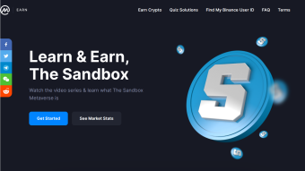 Coinmarketcap X Sandbox (SAND) || Learn & Earn Program.