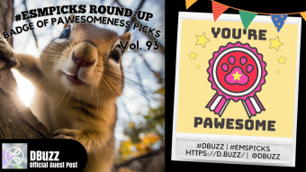 DBuzz Community Badge of Pawesomeness of Top 5 Amazing Content Creators