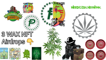 Cannabis Crypto Collaborations + WAX NFT airdrop 2nd of 3
