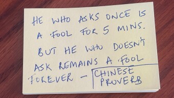 Index4Index – He who asks once is a fool for five minutes…
