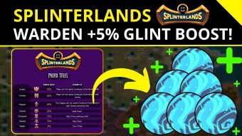 Splinterlands 🐉| Warden Prefix Title +5% Glint Boost! New Land Filters!