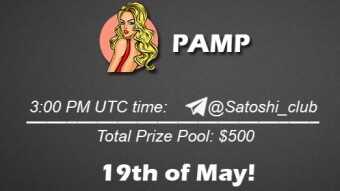 Join the AMA of Satoshi Club x PAMP. Rewards: 500 USDT, May 19th.