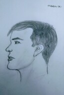 Yan profilden yüz çizimi / Face drawing from side profile