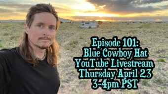 Blue Cowboy Hat & Enchanted In New Mexico