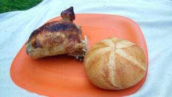 We're taking the easy way out, which is chicken on the bench
