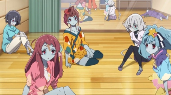 A funny and light-hearted anime about idols called Zombieland Saga