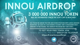 Join INNOU airdrop and get 120 INNOU tokens of worth  of worth 11$