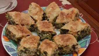 Foodbook #820 spinach pie