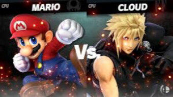 Mario Vs. Cloud - Super Smash Bros
