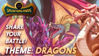 My Splinterlands Dragons Battle Challenge! Dragons are just glorified dinosaurs!