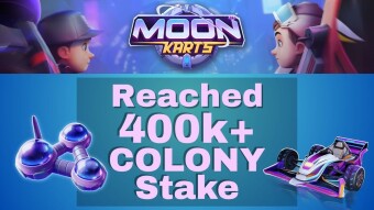 MOONKARTS | Reached 400k+ COLONY token Stake
