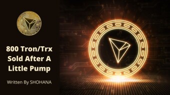 800 Trx Sold After A Little Pump