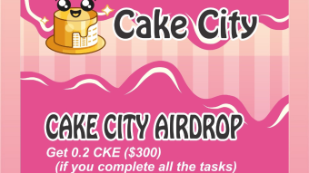 🚨Cake City 0.2$CKE (~$300) AIRDROP🚨