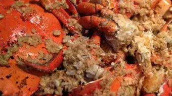 My Special Finger-Licking Boiled King Crabs With Coconut Milk