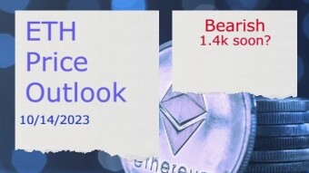 ETH Price Outlook(10/14/2023) - 1.4k soon?