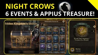 Night Crows 🌒| 6 New Events & Amazing Rewards in Appius Treasure Chest!