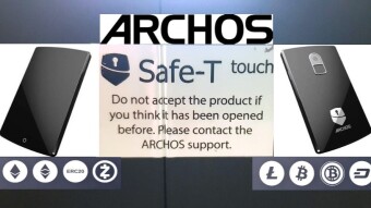 Archos Safe-T touch cold wallet at a glance