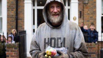 Earth from the Moon by a Real Hobo