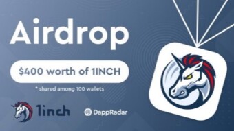 DappRadar giving away $400 worth of free $1INCH