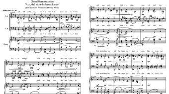 Chorale Harmonization on "Ach, daß nicht die letzte Stunde" [Philip Daniel; 2018]