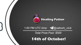 Join the AMA of Satoshi Club x Healing Potion. Rewards: 500 USDT, October 14th.