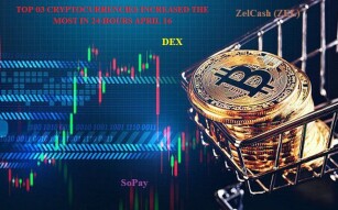 TOP 03 CRYPTOCURRENCIES INCREASED THE MOST IN 24 HOURS APRIL 16