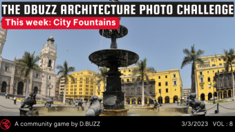 The DBUZZ Architecture Photo Challenge: Week 8: City Fountains
