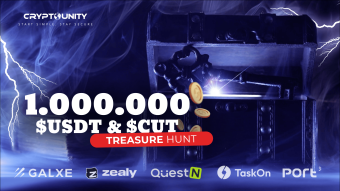 CryptoUnity Airdrops, Reward Pool: 1,000,000 $USDT & $CUT Tokens.