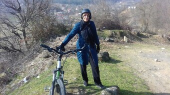 A Girl Cyclist in Iran! First Riding the Bicycle!