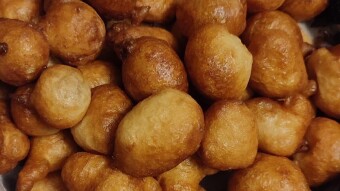 Foodbook #862 Greek honey dumplings