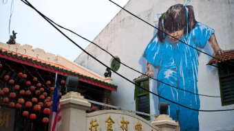 My journey through Asia. Malaysian Georgetown is known worldwide for its beautiful wall paintings (murals). Here are a few of them