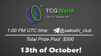 AMA Satoshi Club x TCG.WORLD, October 13th